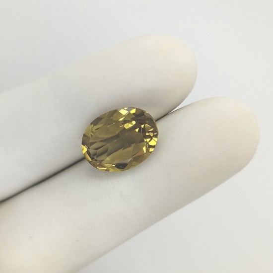 Olive Quartz 6.77 Ct Certified Olive Quartz 6.77 Ct Certified